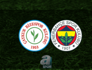 Çaykur Rizespor – Fenerbahçe Maç Bilgileri ve İstatistikler