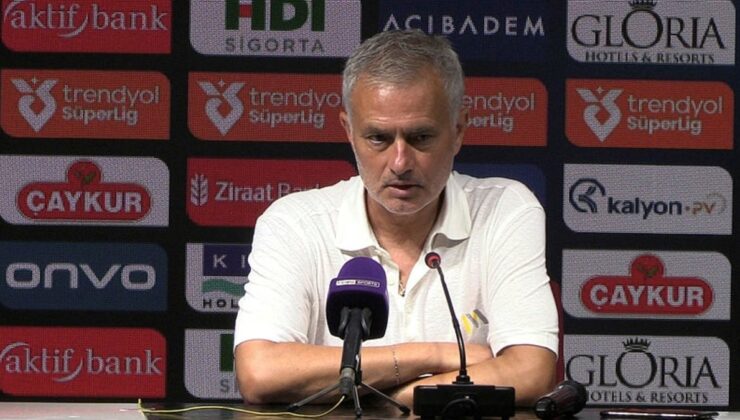 Jose Mourinho’dan Alanyaspor Maçı Öncesi Açıklamalar