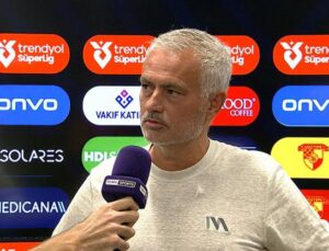 Jose Mourinho’dan Göztepe Maçı Öncesi Açıklamalar