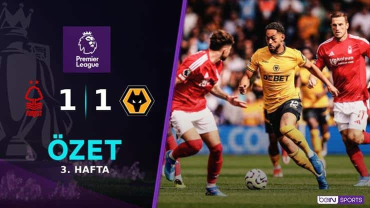 Nottingham Forest ve Wolves Arasında 1-1 Beraberlik