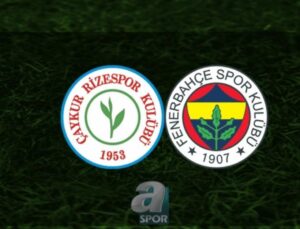 Trendyol Süper Lig: Çaykur Rizespor – Fenerbahçe Maçı Analizi