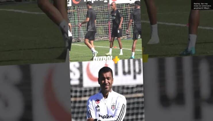 Beşiktaş, Ajax maçı öncesi son antrenmanını gerçekleştirdi! #Beşiktaş