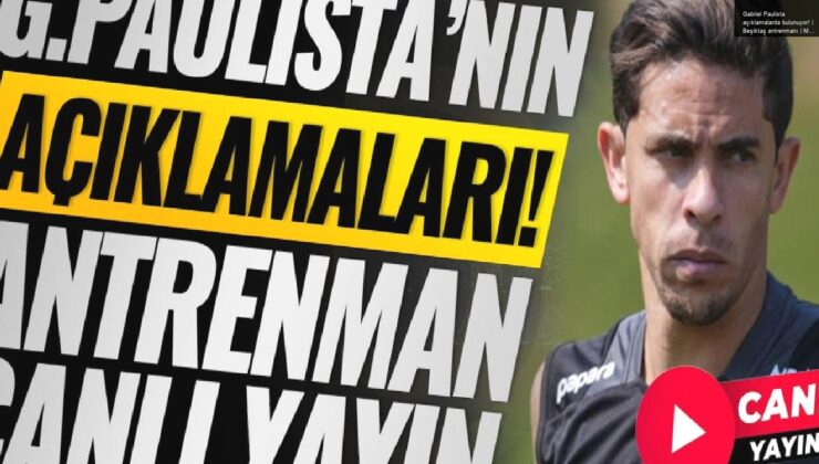 Gabriel Paulista açıklamalarda bulunuyor! | Beşiktaş antrenmanı | MOBİLE ÖZEL CANLI YAYIN