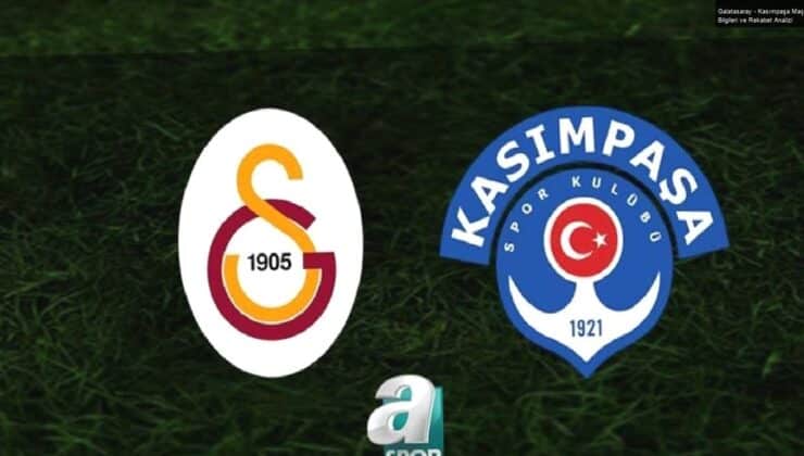 Galatasaray – Kasımpaşa Maç Bilgileri ve Rekabet Analizi