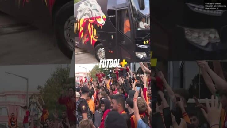 Galatasaray taraftarı, Florya’dan takım otobüsünü böyle uğurladı! #FBvGS