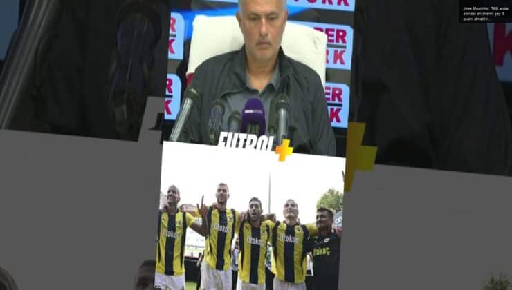 Jose Mourinho: “Milli aralar sonrası en önemli şey 3 puanı almaktır” #fenerbahçe