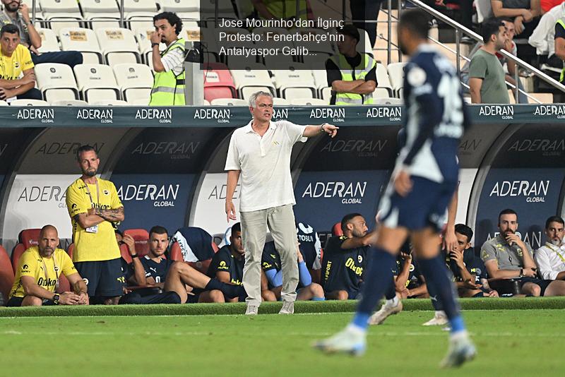 Jose Mourinho'dan İlginç Protesto: Fenerbahçe'nin Antalyaspor Galibiyeti