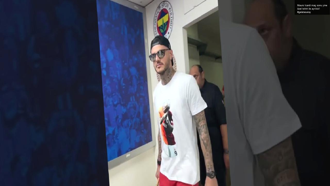 Mauro Icardi maç sonu yine özel tshirt ile ayrıkdı! #galatasaray