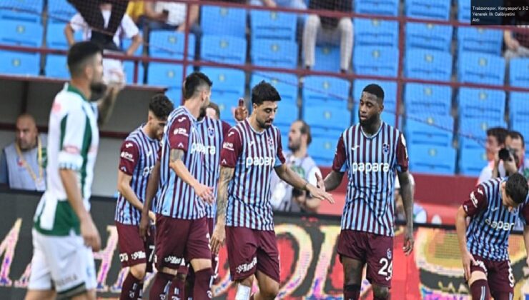 Trabzonspor, Konyaspor’u 3-2 Yenerek İlk Galibiyetini Aldı