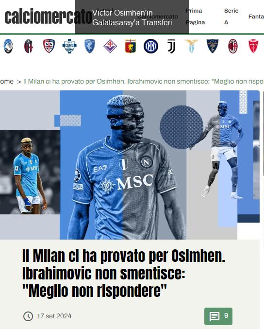 Victor Osimhen'in Galatasaray'a Transferi