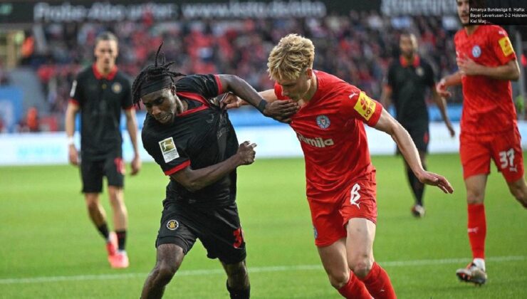 Almanya Bundesliga 6. Hafta: Bayer Leverkusen 2-2 Holstein Kiel Maç Özeti