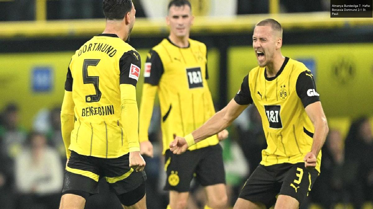 Almanya Bundesliga 7. Hafta: Borussia Dortmund 2-1 St. Pauli