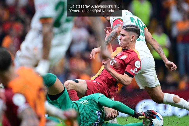 Galatasaray, Alanyaspor'u 1-0 Yenerek Liderliğini Korudu