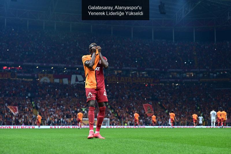 Galatasaray, Alanyaspor Galibiyetiyle Milli Araya Lider Olarak Girdi