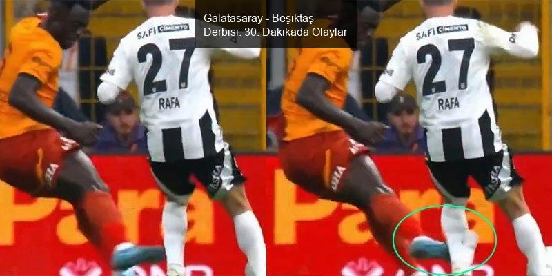 Galatasaray - Beşiktaş Derbisi: 30. Dakika Olayları