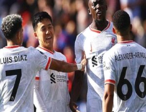 İngiltere Premier Lig’de Liverpool, Crystal Palace’ı Mağlup Etti