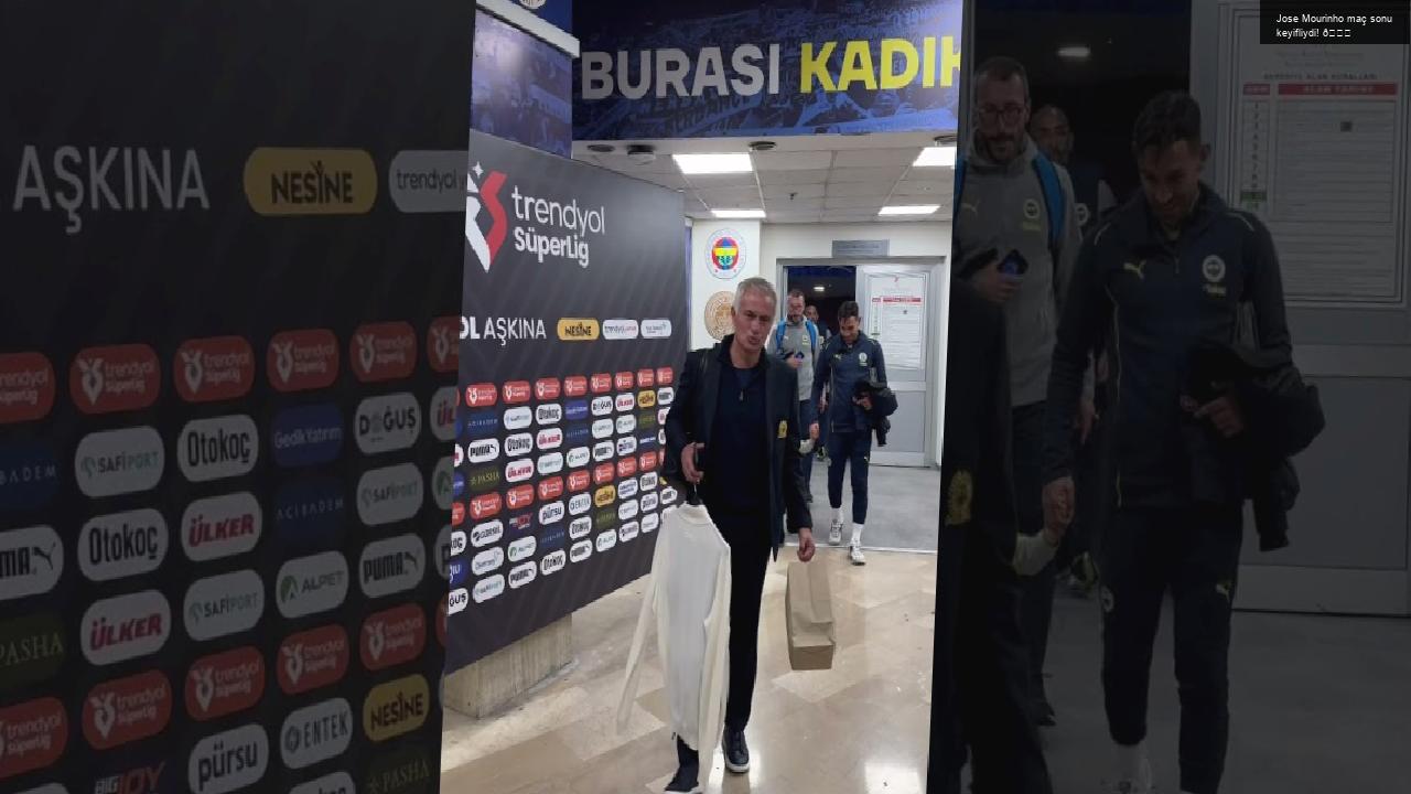 Jose Mourinho maç sonu keyifliydi! 😂