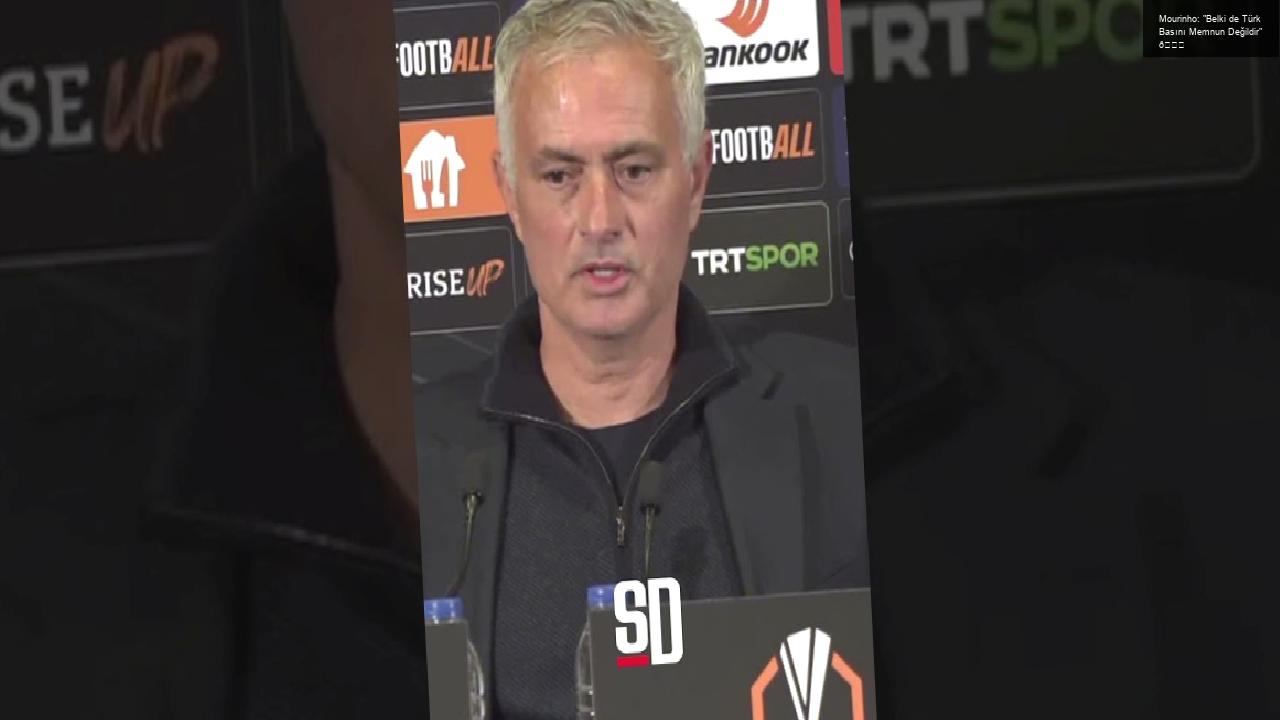 Mourinho: “Belki de Türk Basını Memnun Değildir” 👀