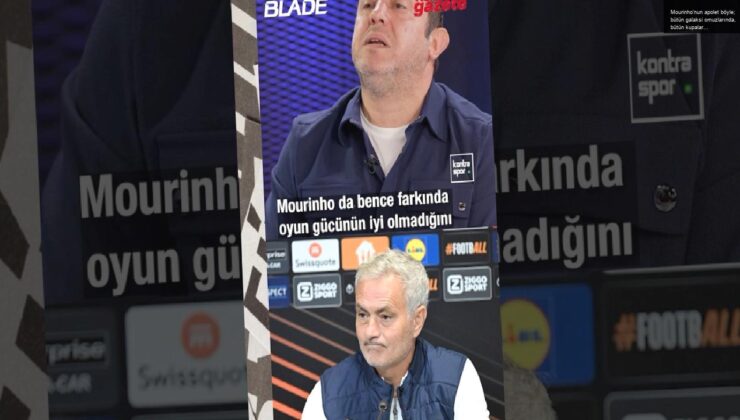 Mourinho’nun apolet böyle; bütün galaksi omuzlarında, bütün kupaları kazanmışsın. Beklenti yüksek.