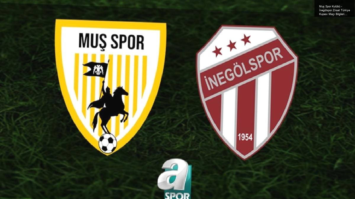 Muş Spor Kulübü – İnegölspor Ziraat Türkiye Kupası Maçı Bilgileri