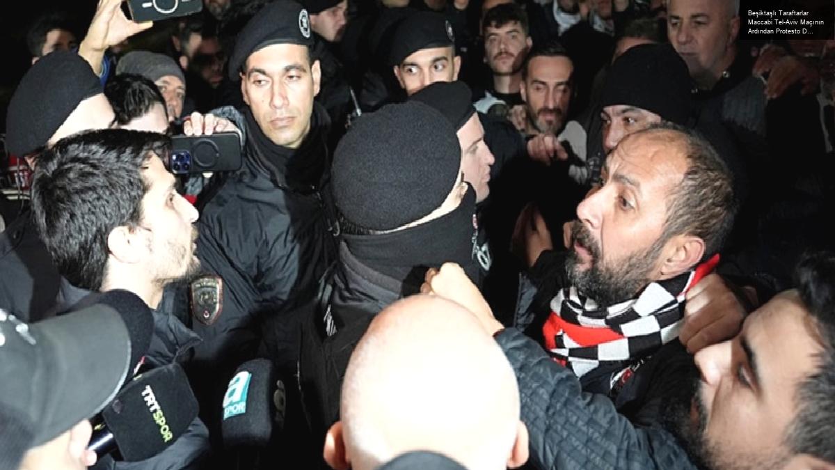 Beşiktaşlı Taraftarlar Maccabi Tel-Aviv Maçının Ardından Protesto Düzenledi