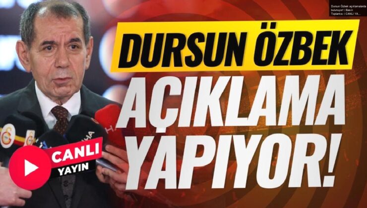 Dursun Özbek açıklamalarda bulunuyor! | Basın Toplantısı | CANLI YAYIN