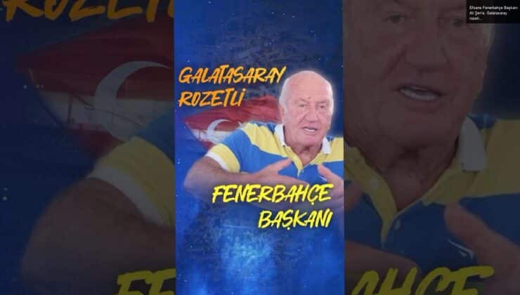 Efsane Fenerbahçe Başkanı Ali Şen’e, Galatasaray rozeti…