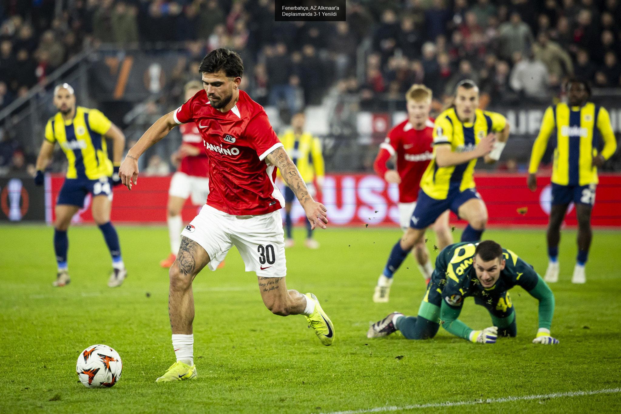 Fenerbahçe, AZ Alkmaar'a Deplasmanda 3-1 Yenildi