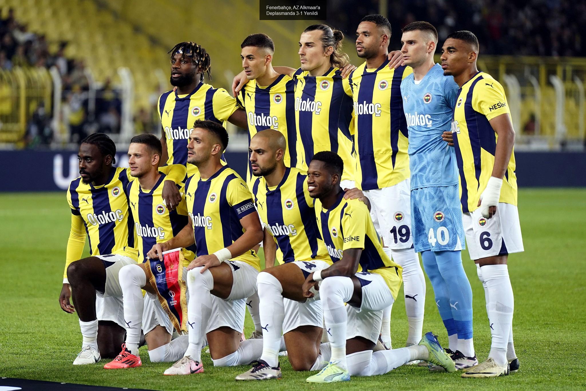 Fenerbahçe, AZ Alkmaar'a Deplasmanda 3-1 Yenildi