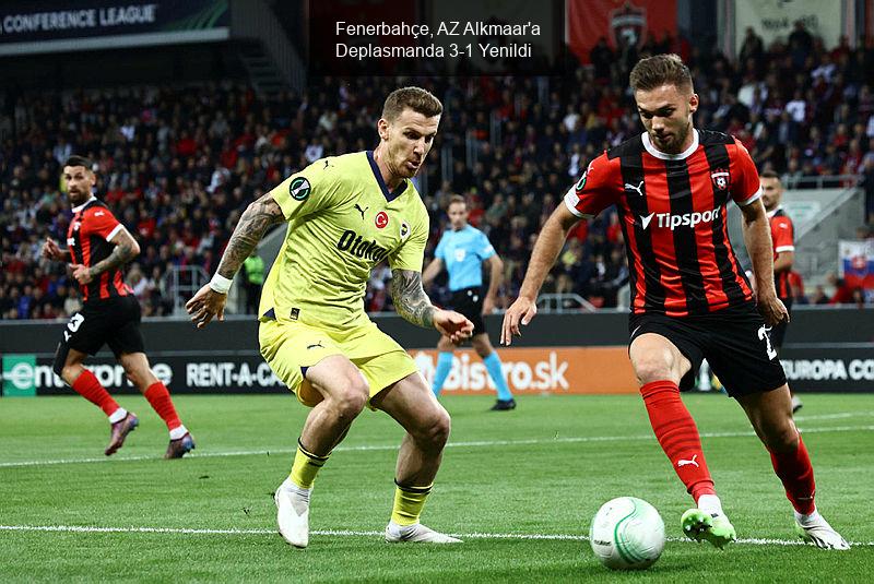 Fenerbahçe, AZ Alkmaar'a Deplasmanda 3-1 Yenildi