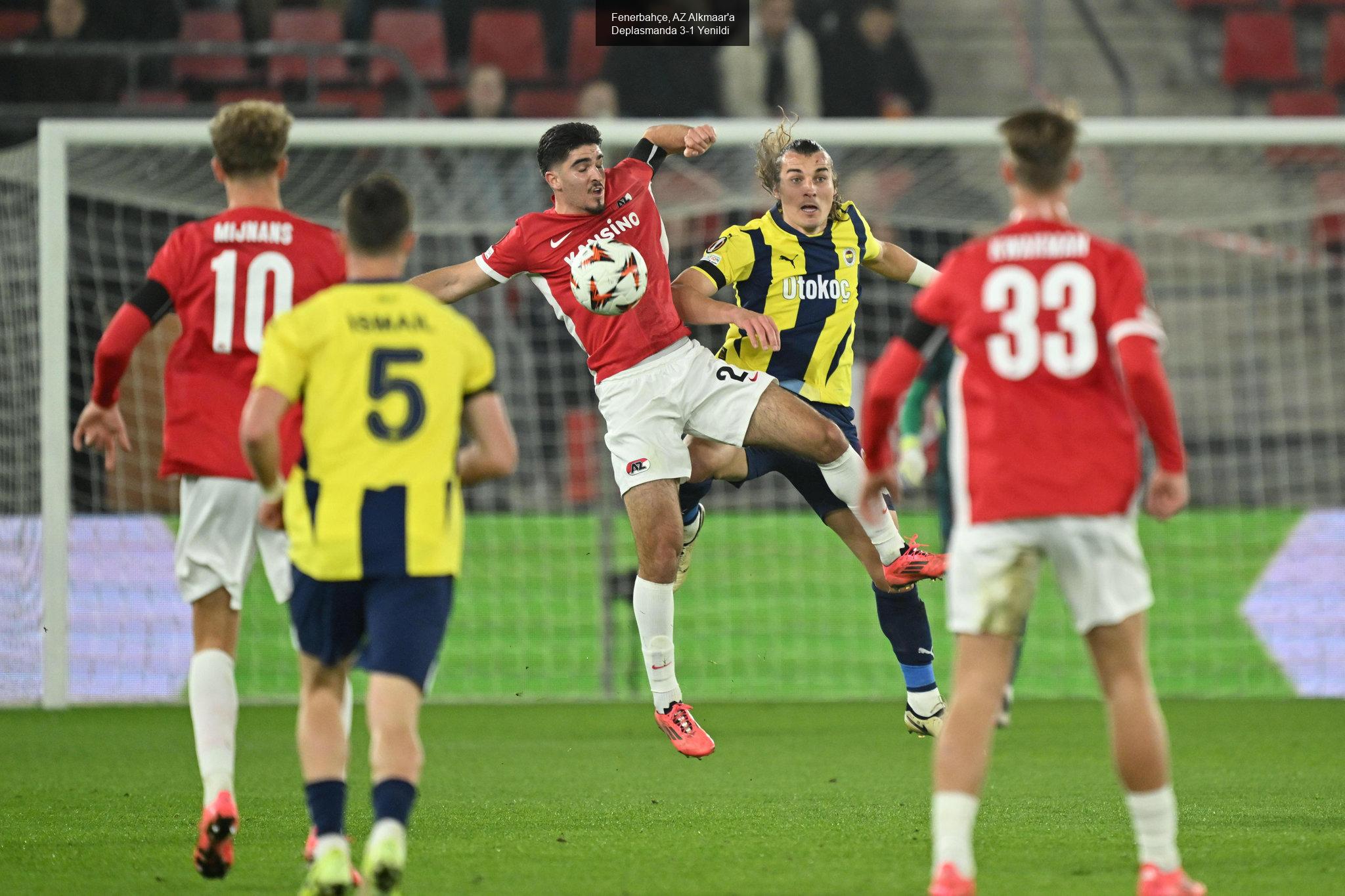 Fenerbahçe, AZ Alkmaar'a Deplasmanda 3-1 Yenildi