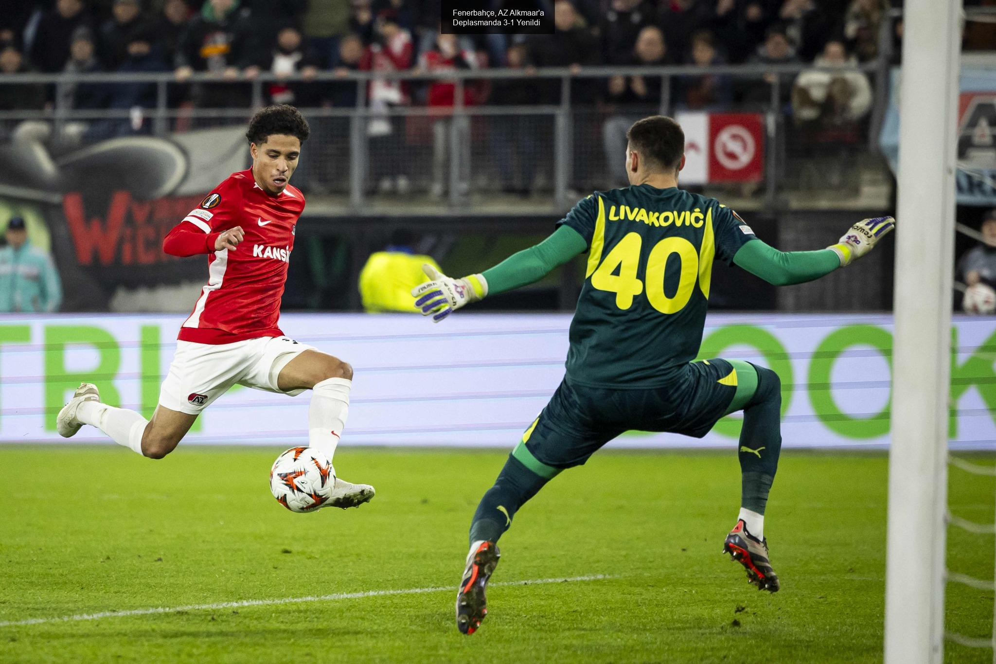 Fenerbahçe, AZ Alkmaar'a Deplasmanda 3-1 Yenildi