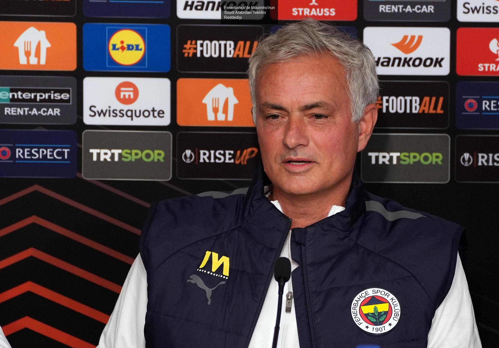 Fenerbahçe'de Mourinho İle İlgili Çarpıcı Gelişmeler