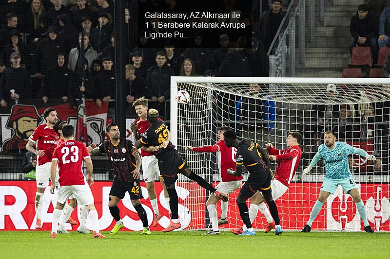 Galatasaray, AZ Alkmaar ile 1-1 Berabere Kalarak Avrupa Ligi'nde Puan Kazandı