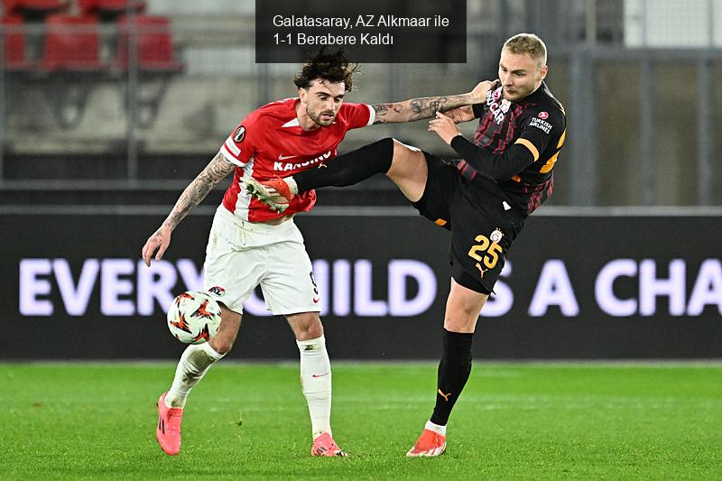 Galatasaray, AZ Alkmaar ile 1-1 Berabere Kaldı