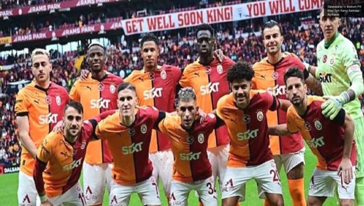 Galatasaray’ın Bodrum FK Maçı İçin Kamp Kadrosu Açıklandı