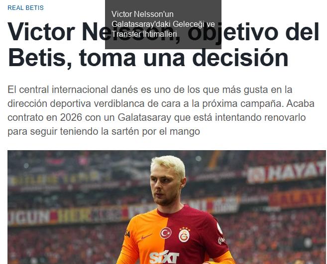 Victor Nelsson'un Galatasaray'daki Geleceği ve Transfer İhtimalleri