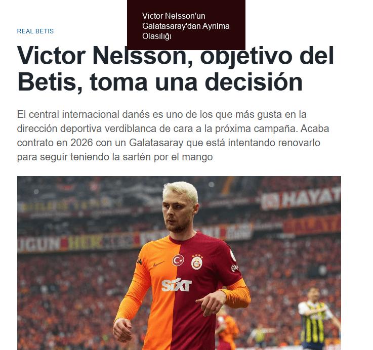 Victor Nelsson'un Galatasaray'dan Ayrılma Olasılığı